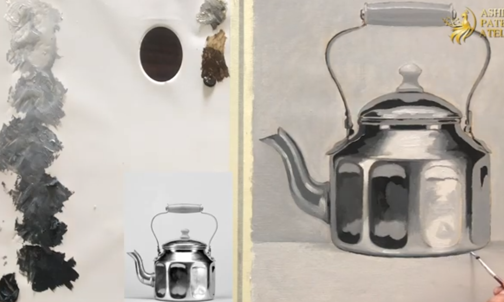 Painting the Kettle Still Life