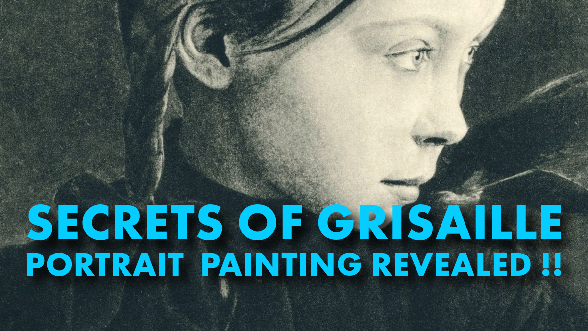 Secrets of grisaille portrait painting revealed!!